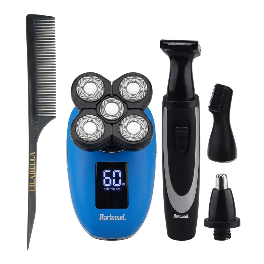 Kit Barbeador Head Shaver 9000 + Aparador Corporal + Pente