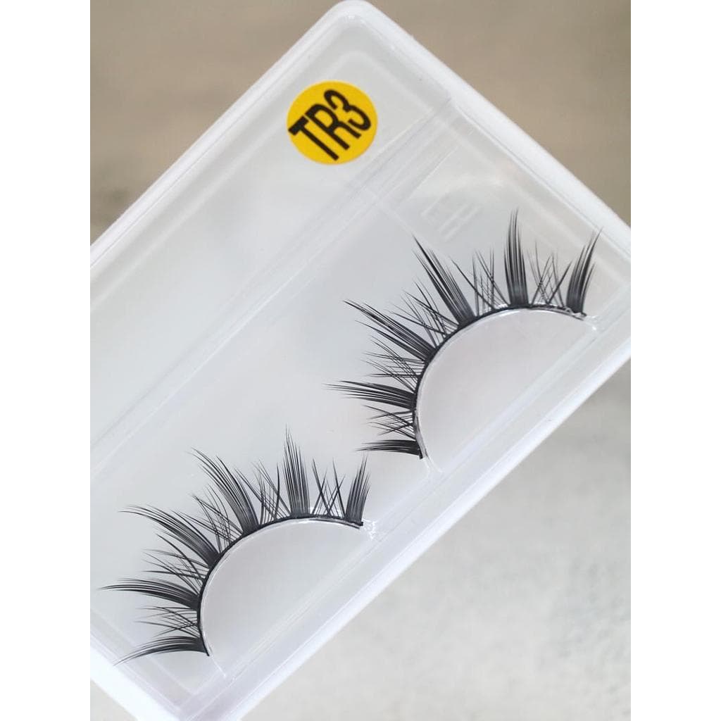 Simulação Natural longo cruz olhos afiados grosso Cluster COSPLAY palco europeu americano cílios postiços haste preta TR