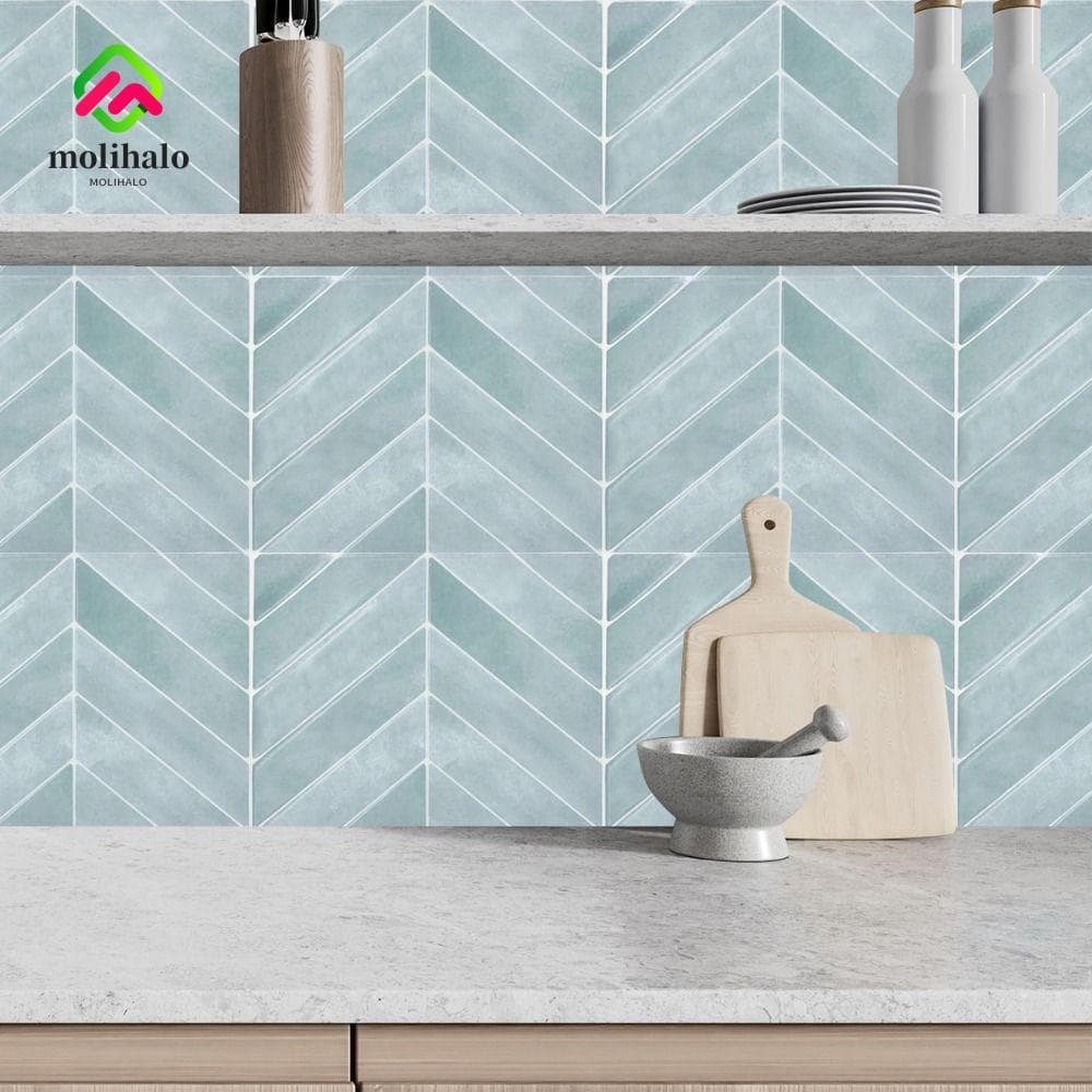 Papel De Parede MOLIHALO , Backsplash À Prova D'água Descascado E Colado , Azulejo De Óleo Para Decoração De Casa De 11.