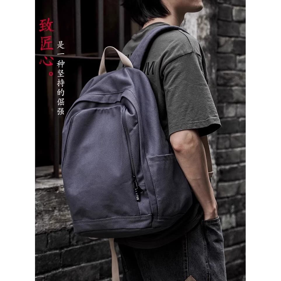 Francês Mlcanl Kons mochila masculina única moda viagem júnior estudante do ensino médio saco de escola náilon estudante