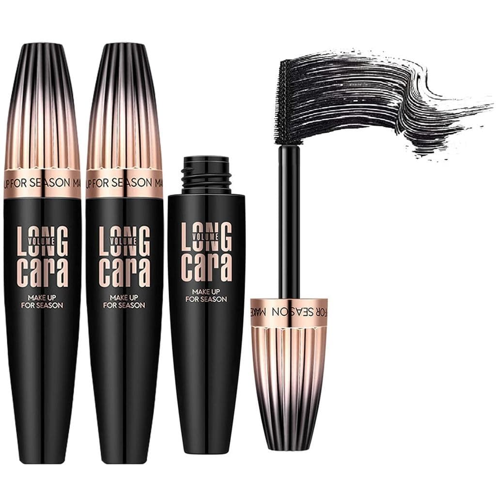 Máscara para Cílios My Amazing Lashes Preta, Volume e Comprimento, À Prova D'Água, Resistente a Manchas, Máscara para Cí