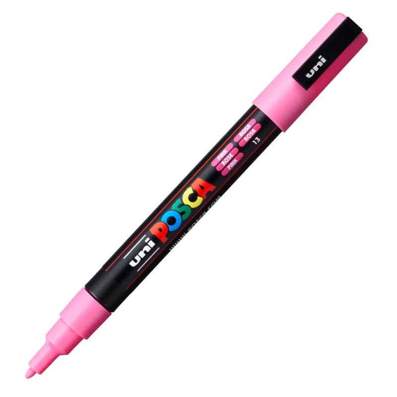 Caneta Posca PC-3M Rosa Uni-Ball