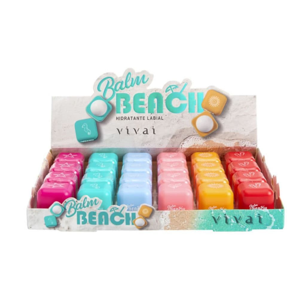 Box 24 Lip Balm Beach Hidratante Labial Vivai 3133