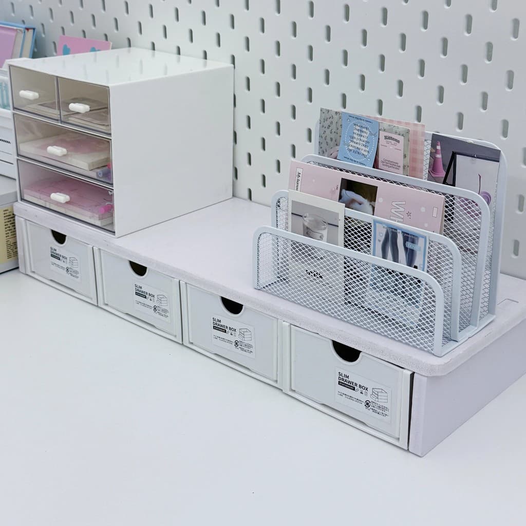 Ins estilo caixa de armazenamento mesa organizador ferramenta útil transformação dormitório estudante multifuncional Rac