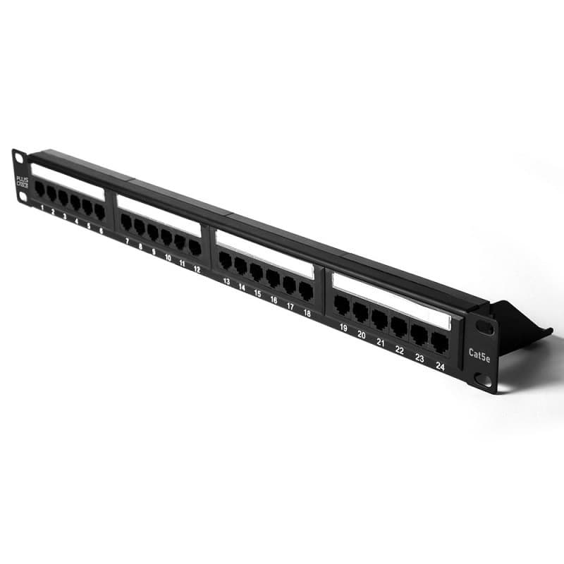 Patch Panel 24P Cat5e PlusCable LA-P524 S/ Guia