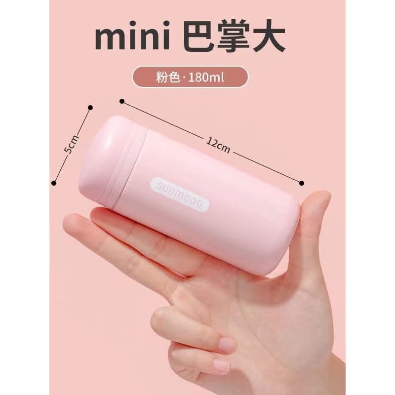 Pequeno pequeno copo térmico Mini portátil pequeno bolso pequeno feminino masculino estudante copo de água portátil boni