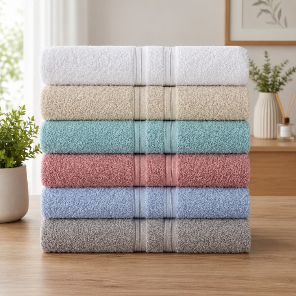 Kit 02 Toalhas de Rosto Premium Lisboa 45x80cm Felpuda 100% Algodão Grossa Macia Alta Absorção
