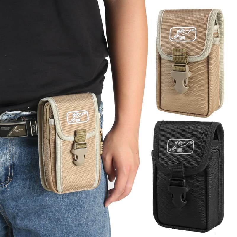 Novo estilo bolsa de cintura para celular masculina multifuncional esportes ao ar livre à prova d'água bolsa para celula