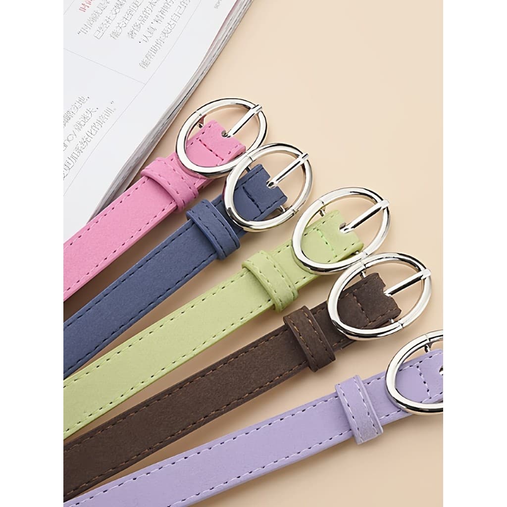 cinto feminino largo cinto feminino Verão cinto de couro do plutônio luz verde pino fivela pequeno cinto simples All-Mat