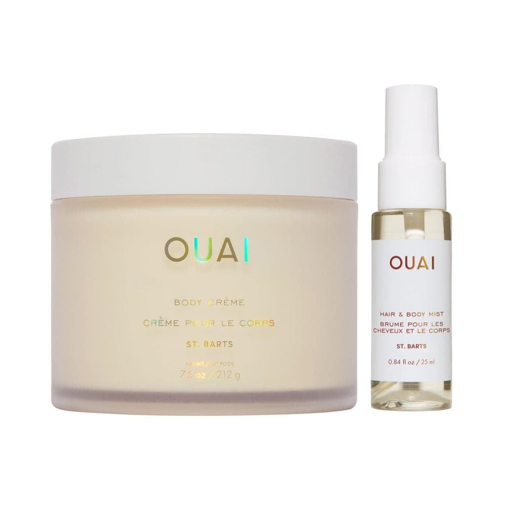 Conjunto de Presentes para Cabelo e Corpo OUAI St. Barts - Cuidados Corporais com Aroma Tropical para Mulheres e Homens