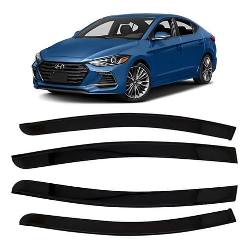 Calha De Chuva Acrilica Fumê Elantra 2018 4 Portas Promoção