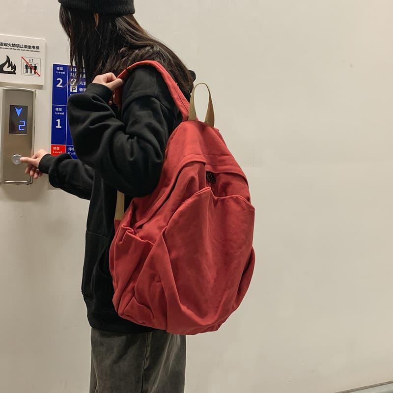 Francês Colorin Kite mochila feminina Retro Mori mochila Harajuku estudantes universitários simples mochila na moda