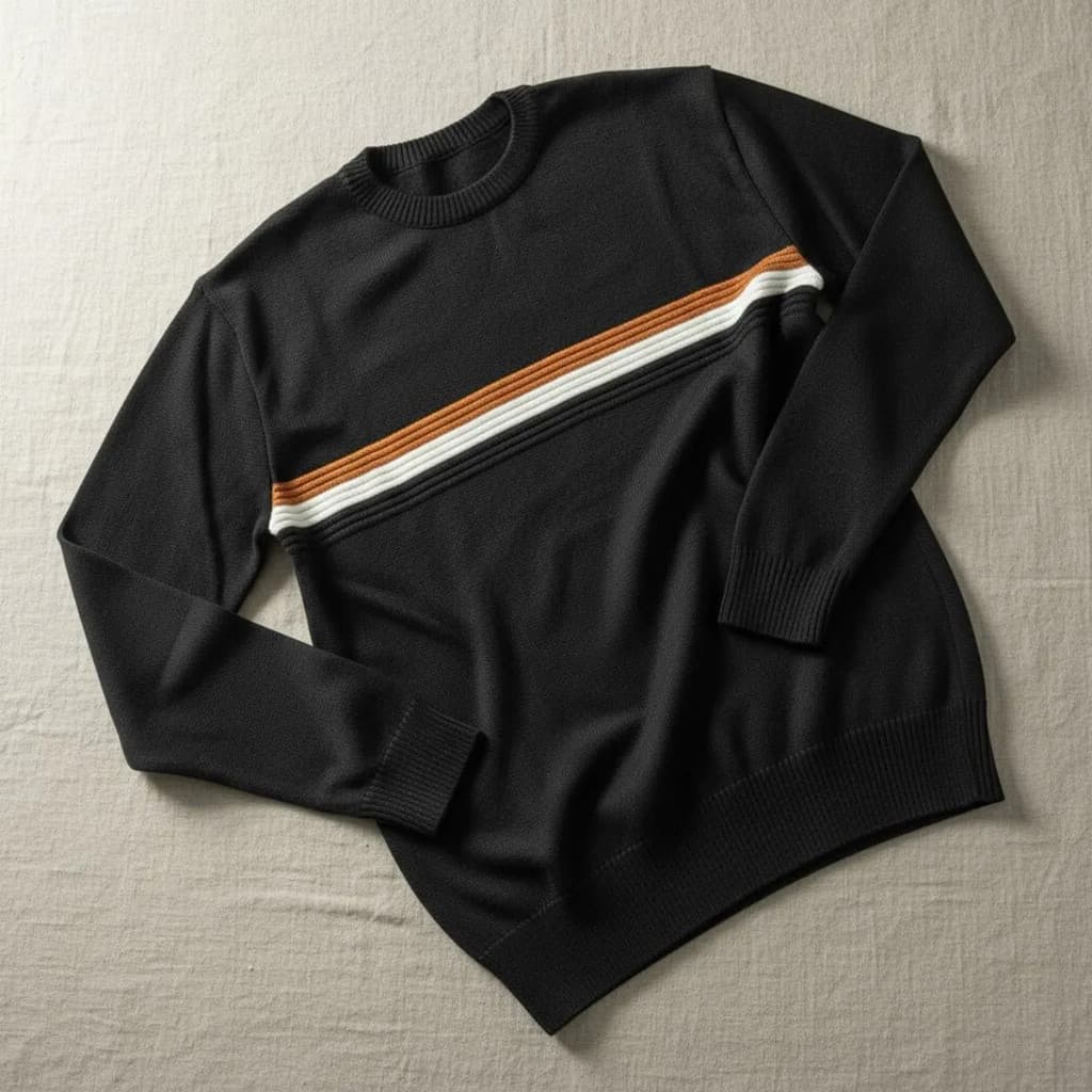 Suéter Blusa Frio Masculina Tricô Manga Longa Gola Redonda Casual Inverno Elegante