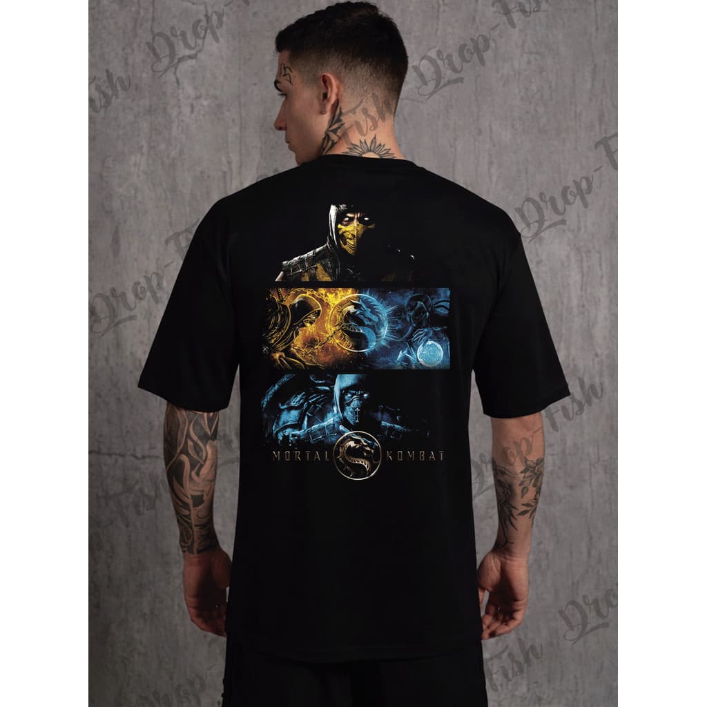 Camiseta Mortal Kombat - Scorpion  Sub-Zero EXCLUSIVO Algodão
