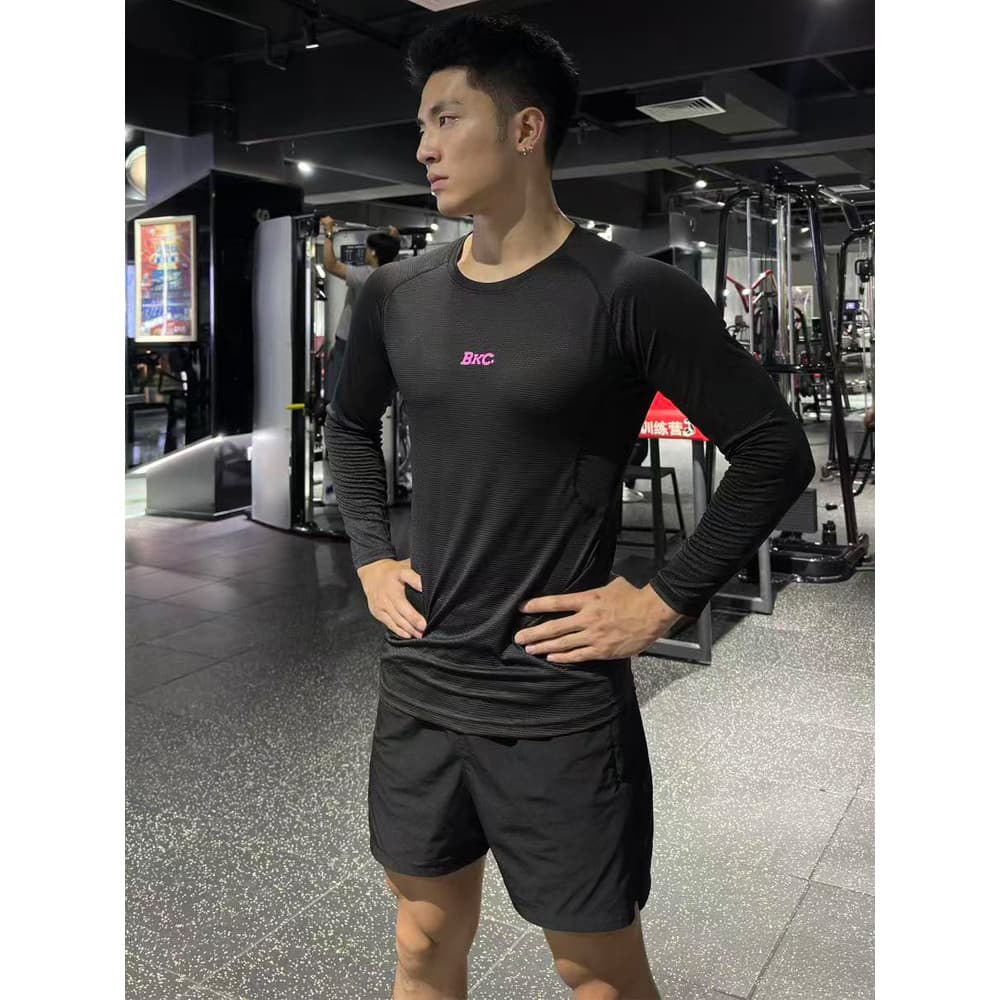 BKCXZICE jogador americano versão gi tecido basquete treinamento collants manga longa outono inverno esportes roupas de