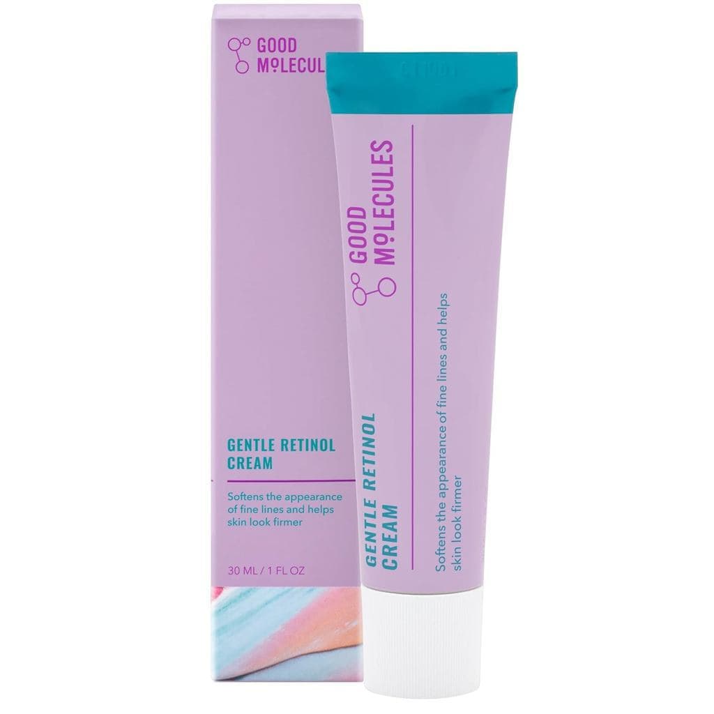 Good Molecules Gentle Retinol Face Cream - Creme noturno com retinol que reduz linhas finas e rugas, contém uma fórmula