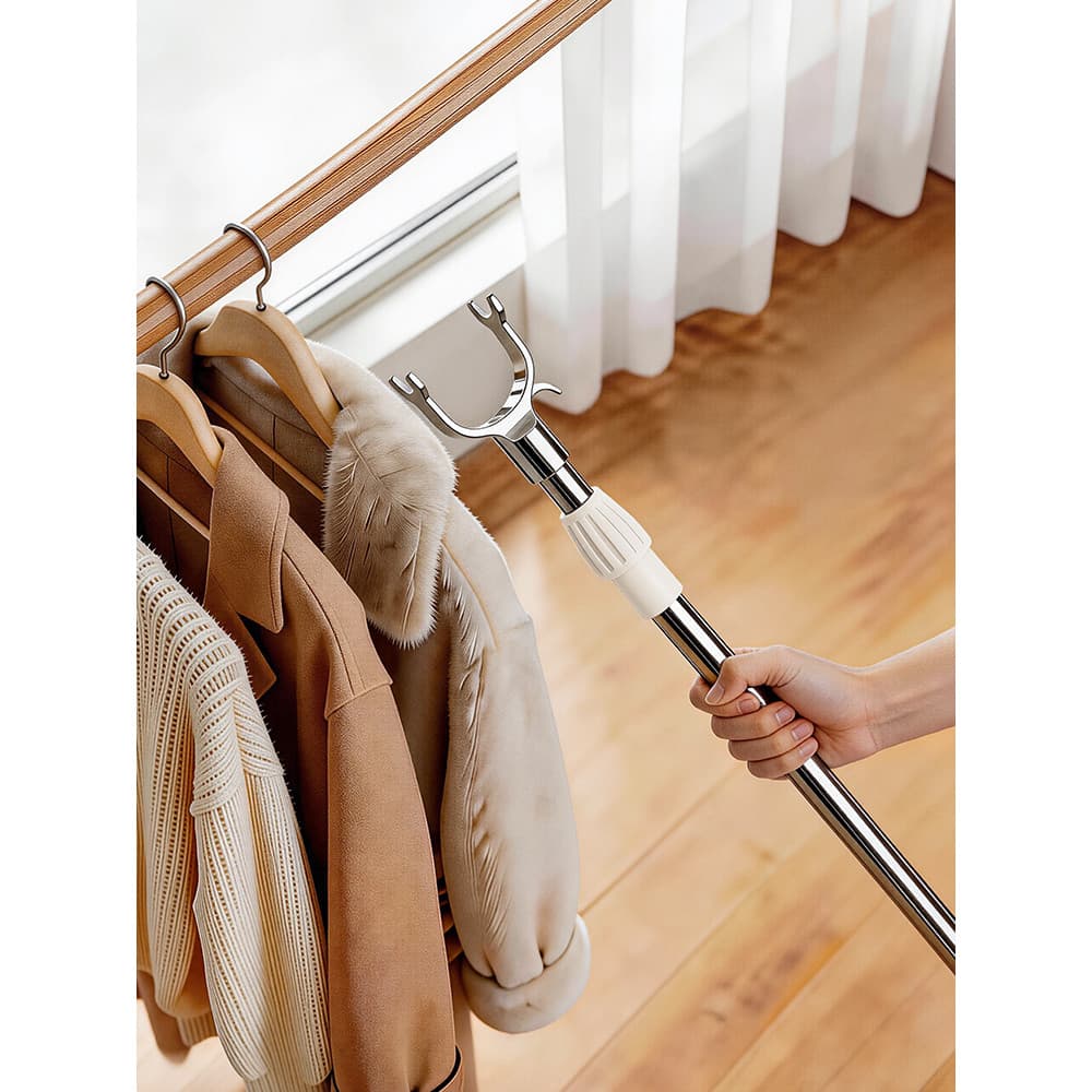 Haste de suporte para roupas domésticas Yacha Vara de roupas legais Varanda Vara de roupas para colheita de roupas Dormi