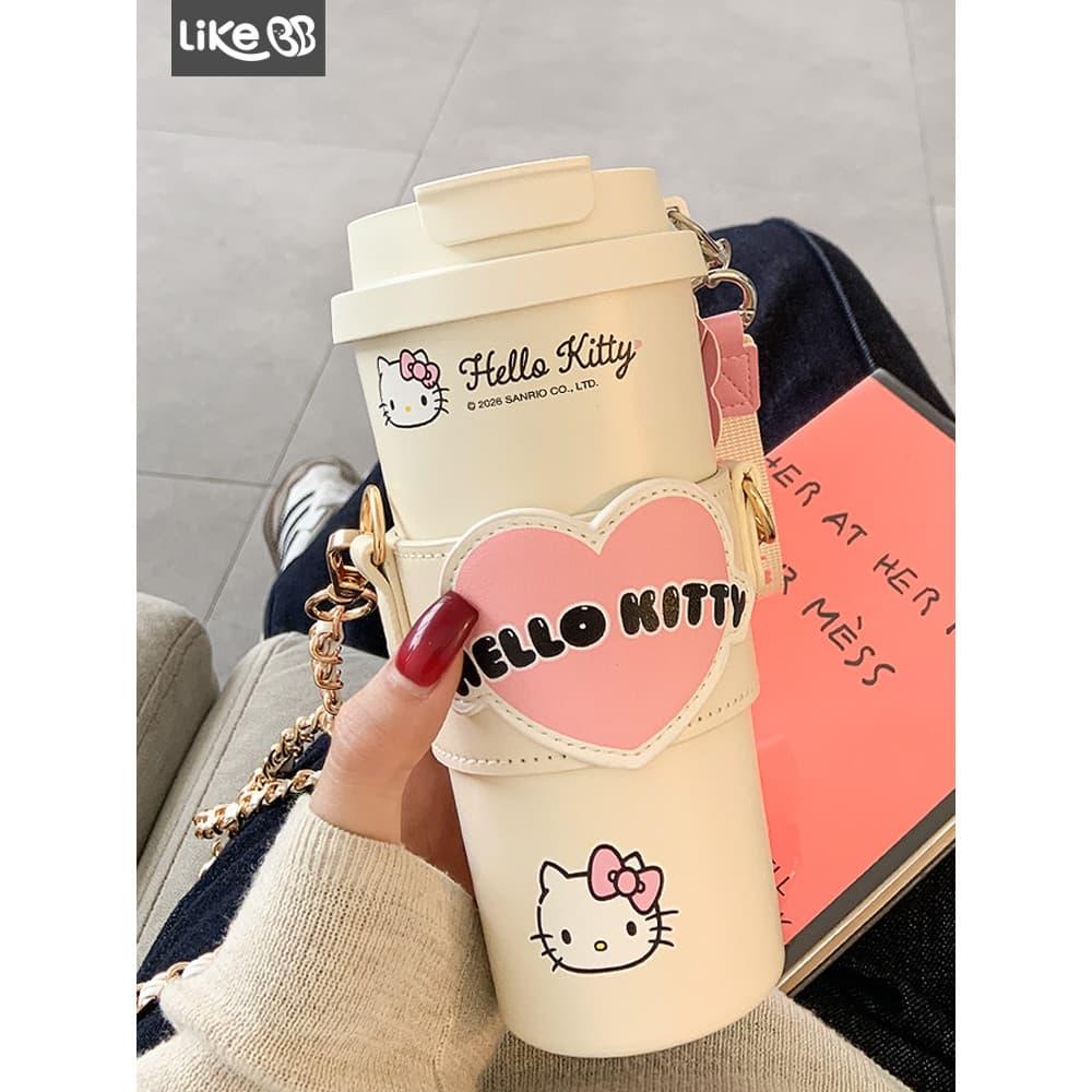 Hellokitty copo térmico de titânio puro, copo térmico de titânio puro para meninas, copo de água de alto valor, novo est