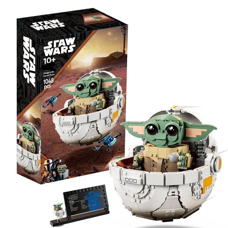1048 pçs Lego blocos de construção série interestelar bebê Yoda antigo carrinho suspenso montagem educacional das crianç