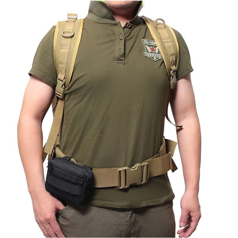 Bolsa de artigos diversos para montanhismo ao ar livre, bolsa esportiva à prova d'água, acessório MOLLE tático, multiuso
