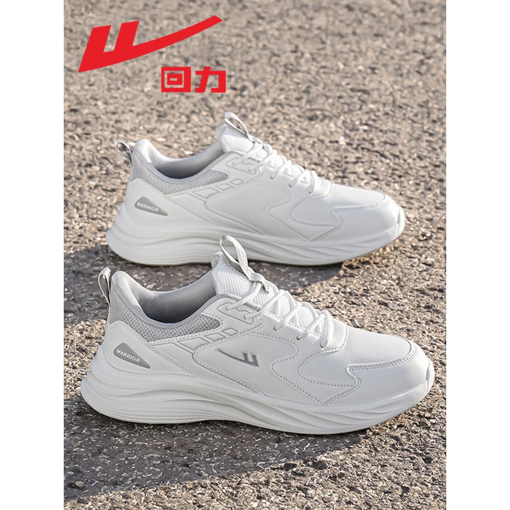 Puxar para trás sapatos masculinos sapatos esportivos 2026 novo estilo primavera couro branco leve sola macia absorção d