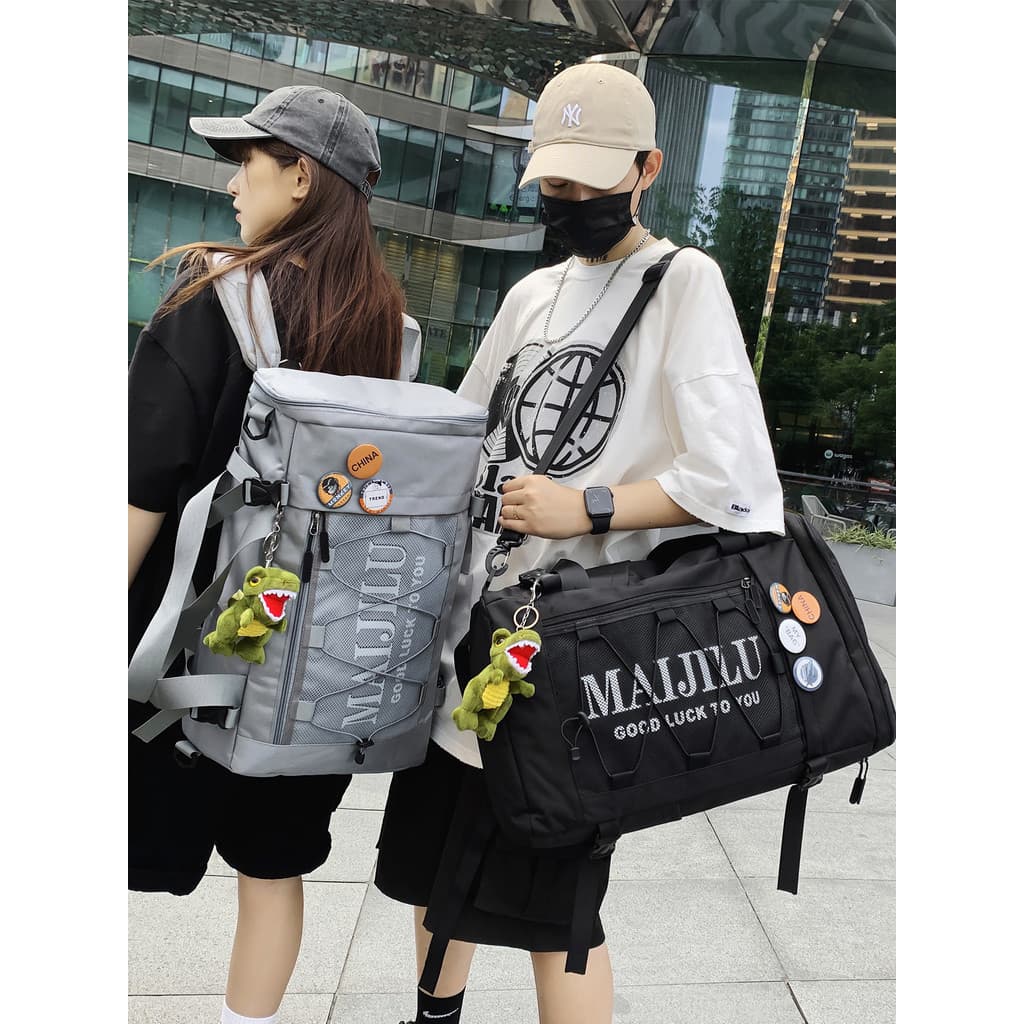 Bolsa de viagem de curta distância feminina leve Cross-corpo grande capacidade natação ginásio saco seco molhado separaç