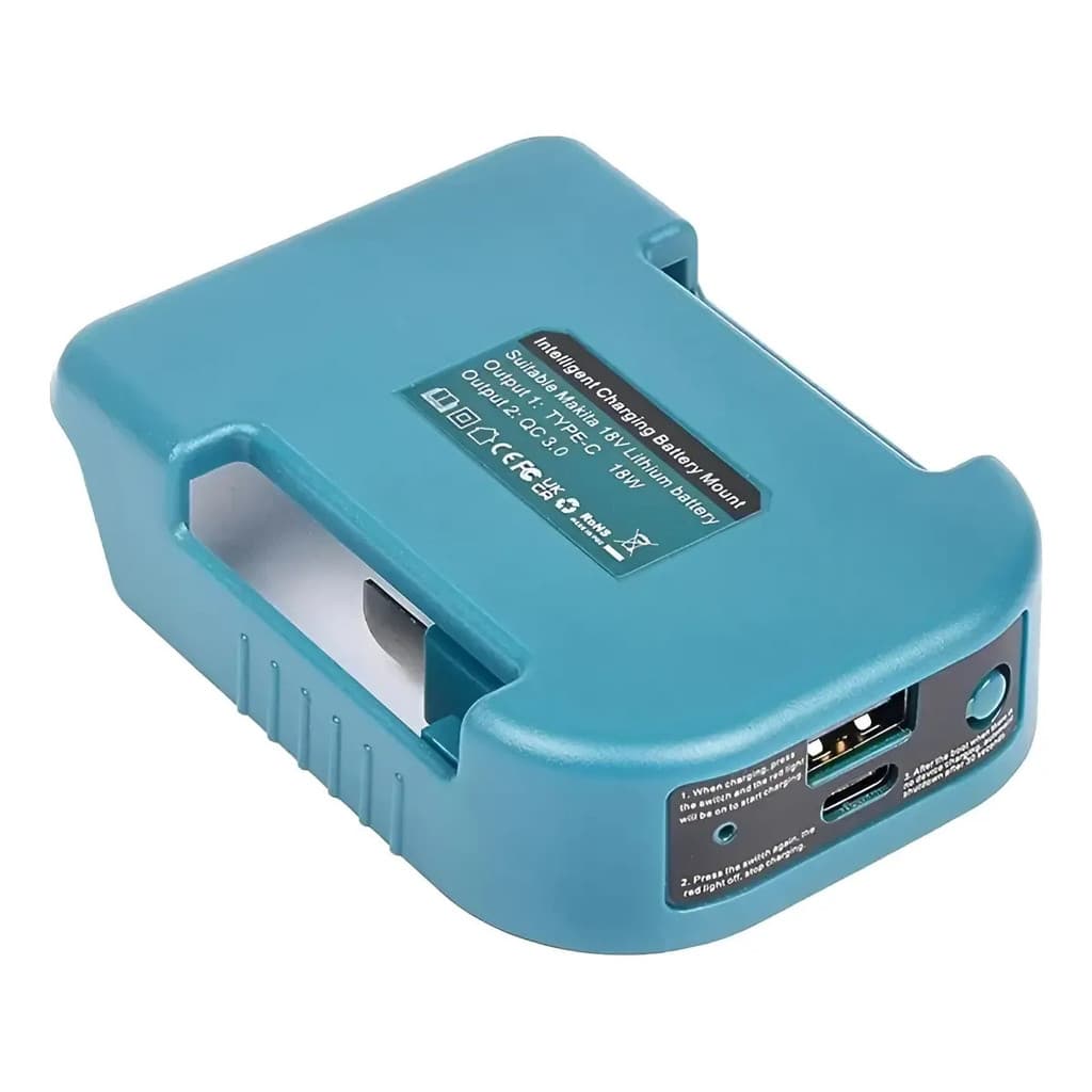 Adaptador De Carregamento Para Baterias 18v Makita C/ Nfe