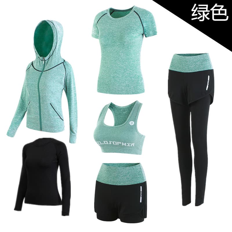 Verão roupas de Yoga manhã correndo roupas de secagem rápida tamanho grande gordura MM 56 peças terno esportes lazer cor