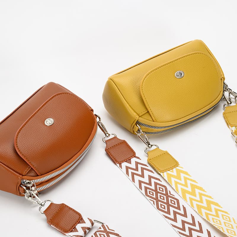 Simples All-Match saco do telefone móvel chave moeda bolsa feminina mensageiro couro Horizontal zíper leve portátil pequ