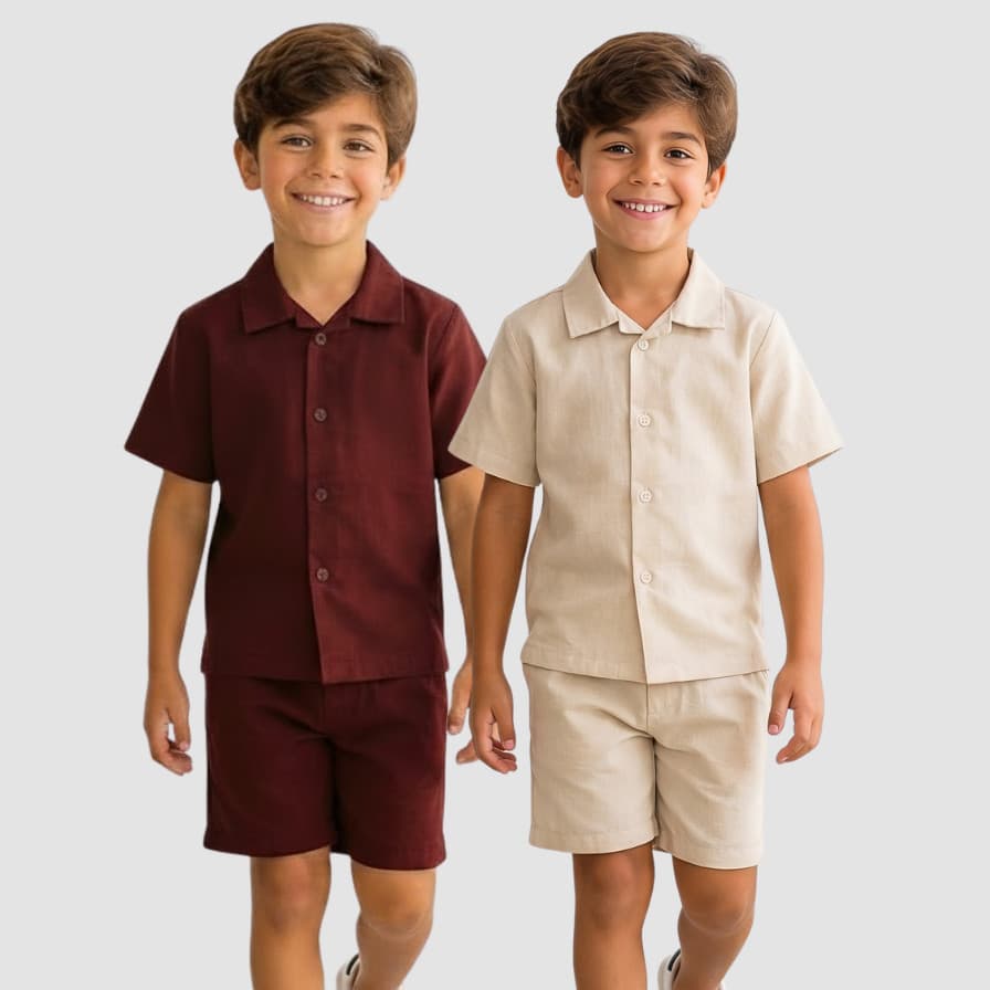 Conjunto Infantil Menino Mauricinho linho de menino 2 a 8 anos Conjunto infantil menino Roupa infantil