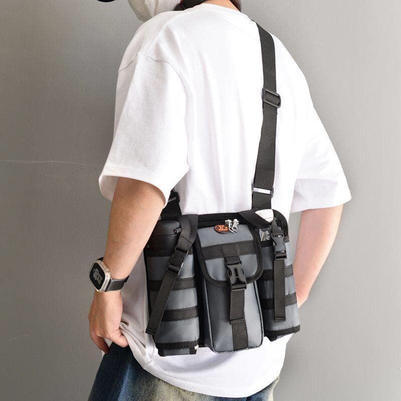 Novo resistente ao desgaste masculino saco do mensageiro de um ombro lazer ao ar livre garrafa de água mochila cinta-est