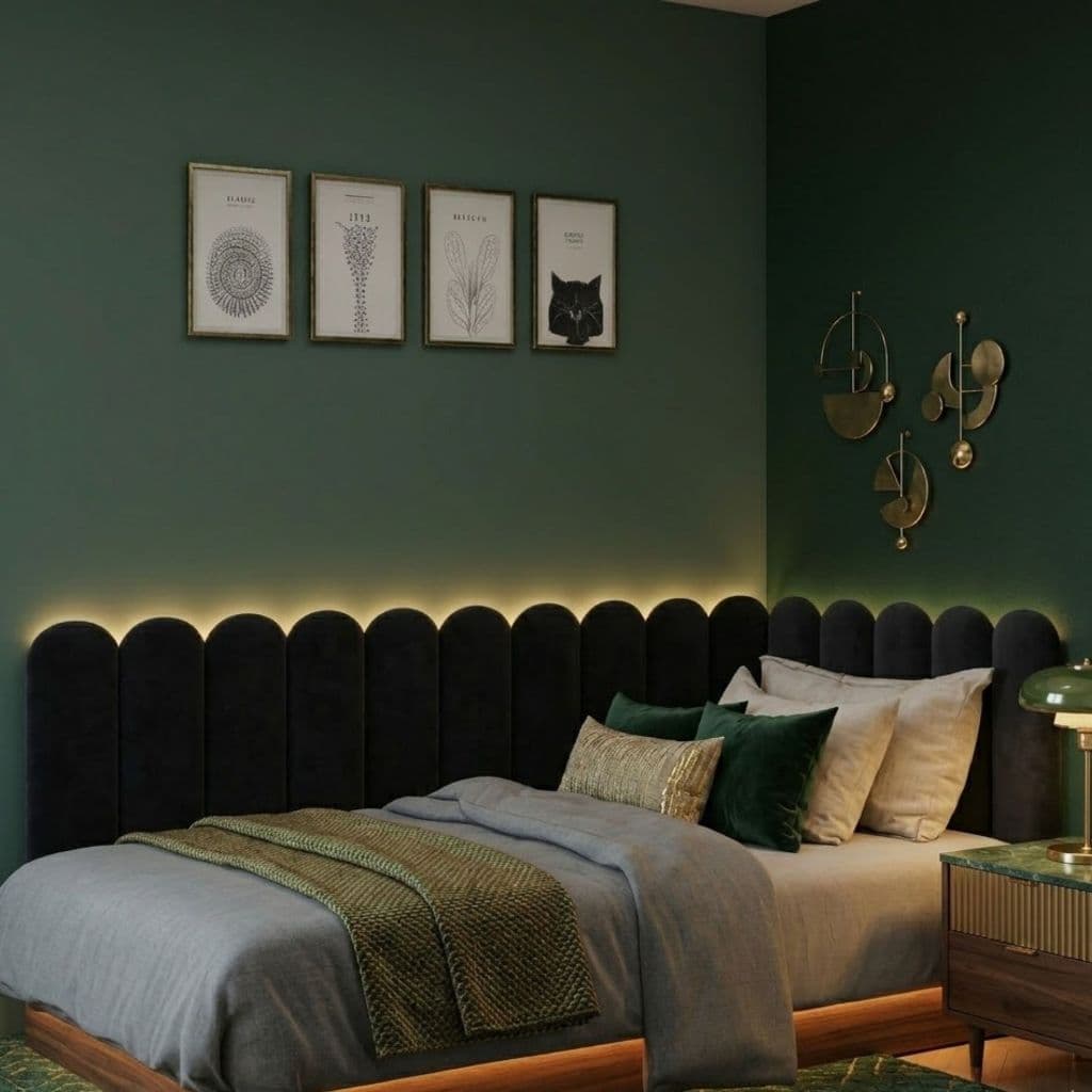 Kit Cabeceira Nuvem Estofada De Cama Casal Box Queen King Solteiro Promoção Envio Rapido