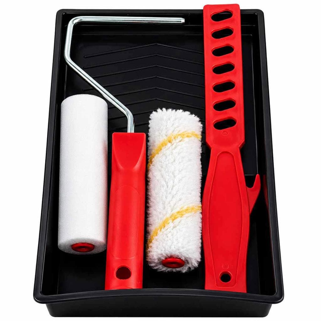 Kit Para Pintura Multiuso Com 5 Peças (Rolos, Suporte, Misturador, Bandeja) - Onsite