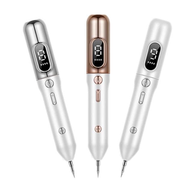 Caneta Despigmentadora Profissional 9 Níveis - Com LED e 2 Ponteiras para Remoção de Manchas