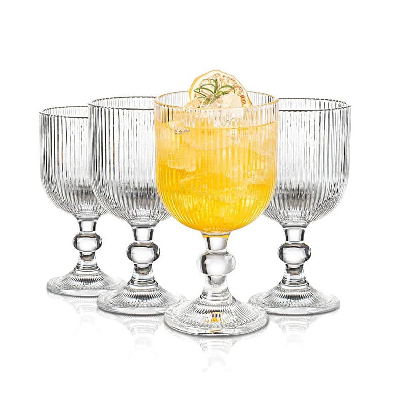 Copo de champanhe francês padrão Vertical taça de sorvete vidro sobremesa vidro iogurte sorvete vidro palácio copo de vi