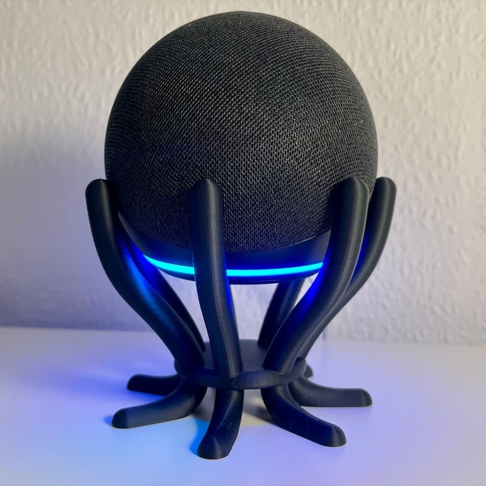 Suporte base para Alexa Echo Dot Geração 4 e 5 - Base Minimalista Moderna Criativa de Mesa para Casa e Escritório Amazon