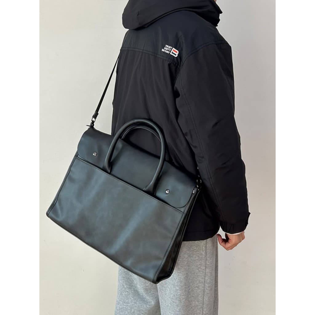 Bolsa de negócios Casual grande capacidade versão coreana moda maleta masculina Retro computador saco do mensageiro bols
