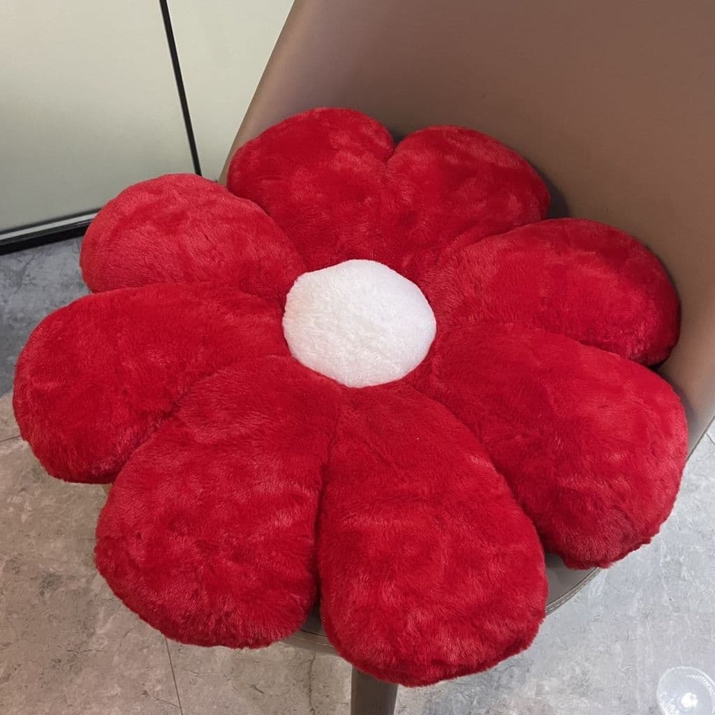 Travesseiro de flor festiva chinesa, pétala macia, girassol, decoração de casamento, almofada romântica, janela saliente
