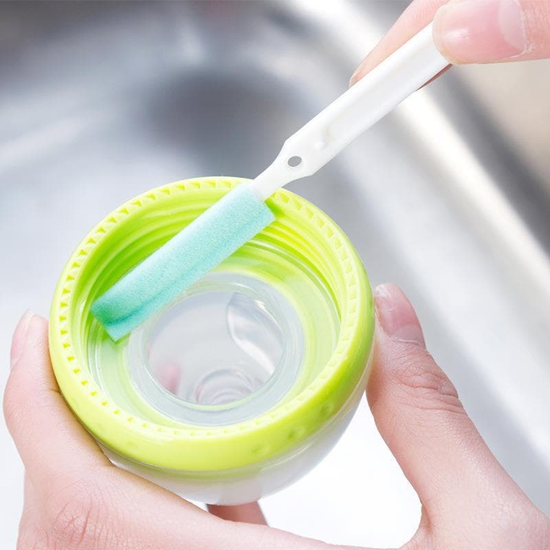 Copo de descontaminação doméstico escova de lavagem pia lacuna limpeza pequena escova multifuncional garrafa de água cop