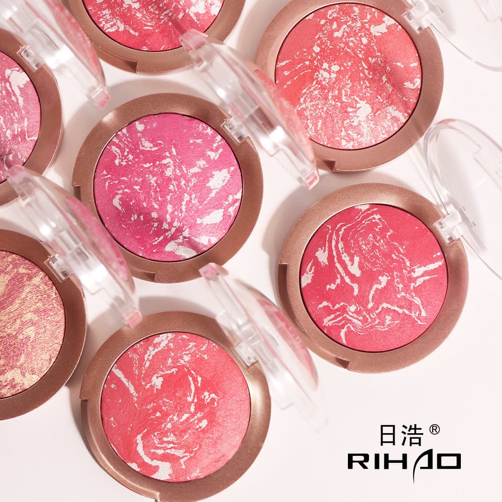 Fermento em pó Blush cozimento Rouge Natural cor-lifting meninas desempenho de palco cosméticos maquiagem escova livre