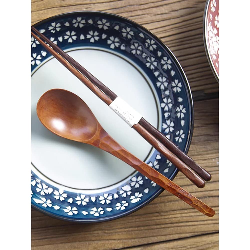 Estilo japonês quatro estações talheres japoneses prato doméstico Underglaze cor Retro cerâmica prato redondo prato de j