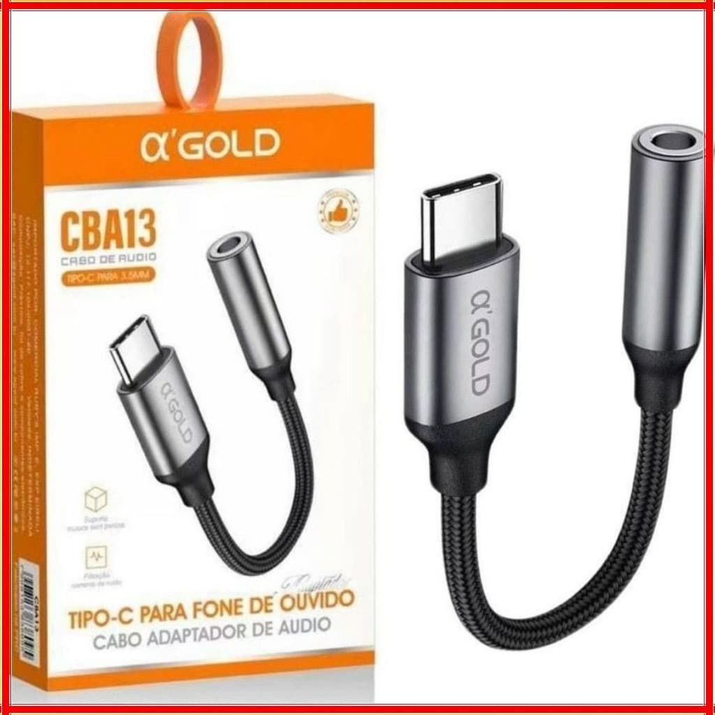 Cabo Adaptador Tipo C Usb-c Para Fone Ouvido P2 P3 3.5mm compativel com Samsung Xiaomi