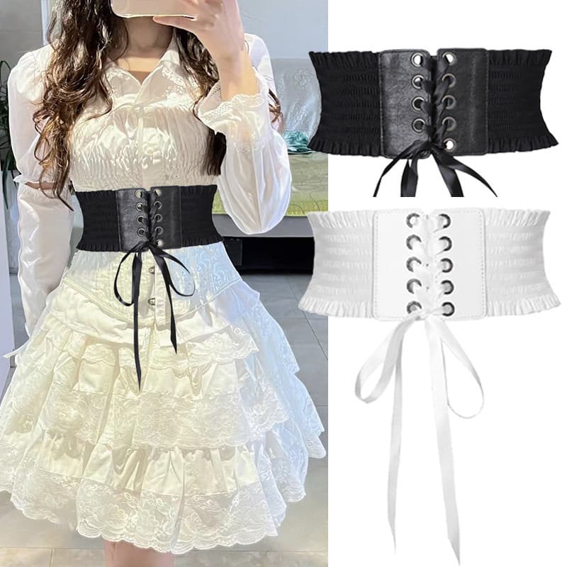 cinto feminino plus size cinto feminino largo Cinto largo feminino decorativo borla renda acessórios cintura estreita Al