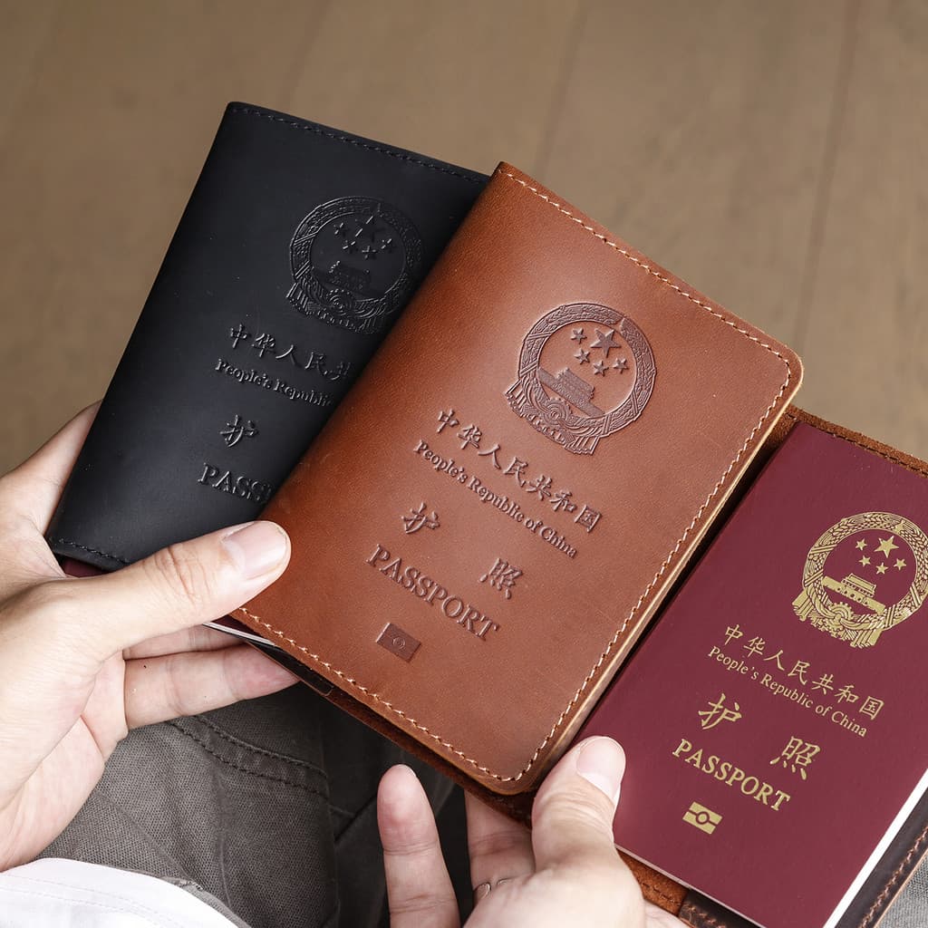Capa protetora para passaporte de couro, primeira camada, couro genuíno, armazenamento, porta-passaporte, este porta-car