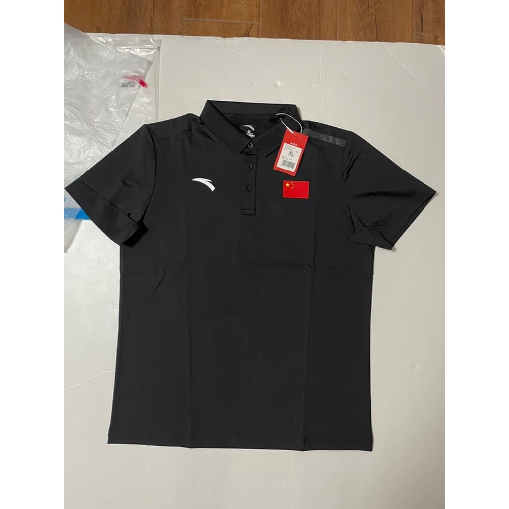 Anta Patrocínio 2021 Grupo Delegado Chinês Uniforme Nacional Camisa polo Multicolor Lapela Homens Mulheres Esportes Mang