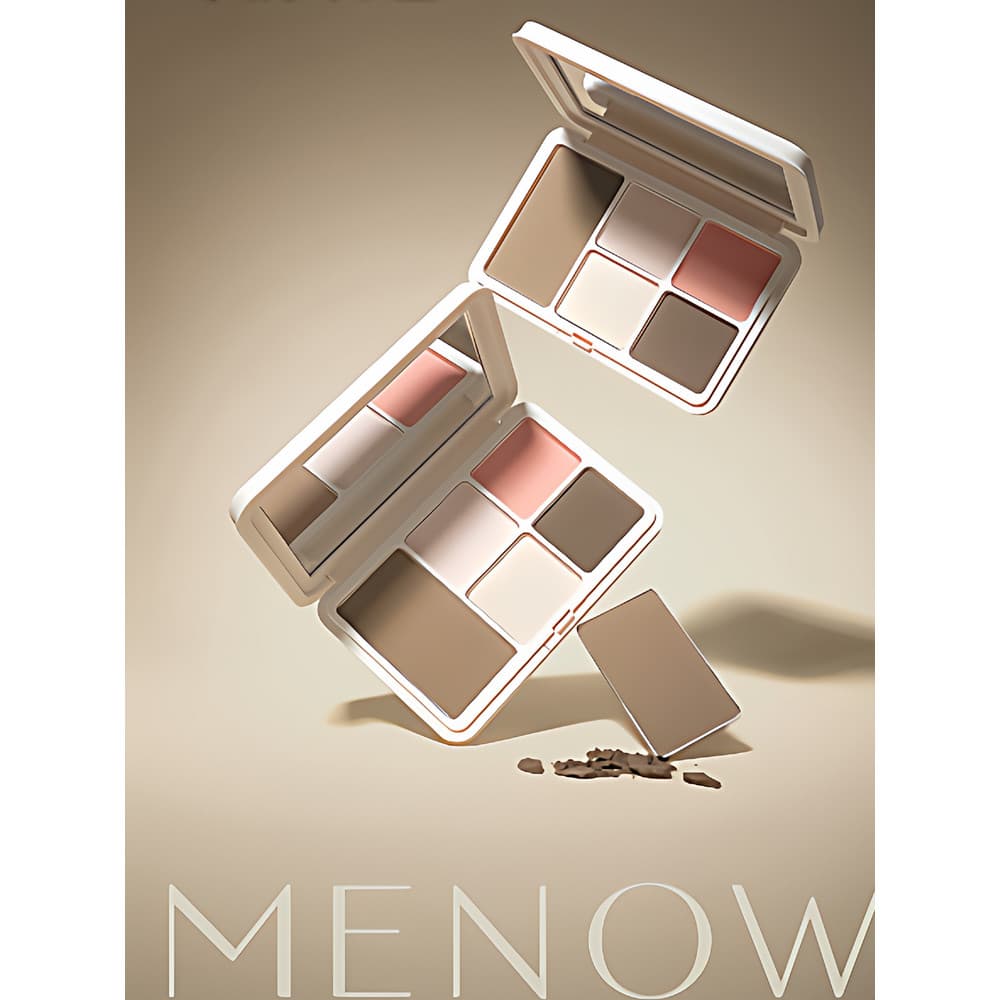 Novo novo!MENOW MENOW Paleta abrangente de modelagem Facial destacando contorno iluminando sombra nariz sombra Blush cin