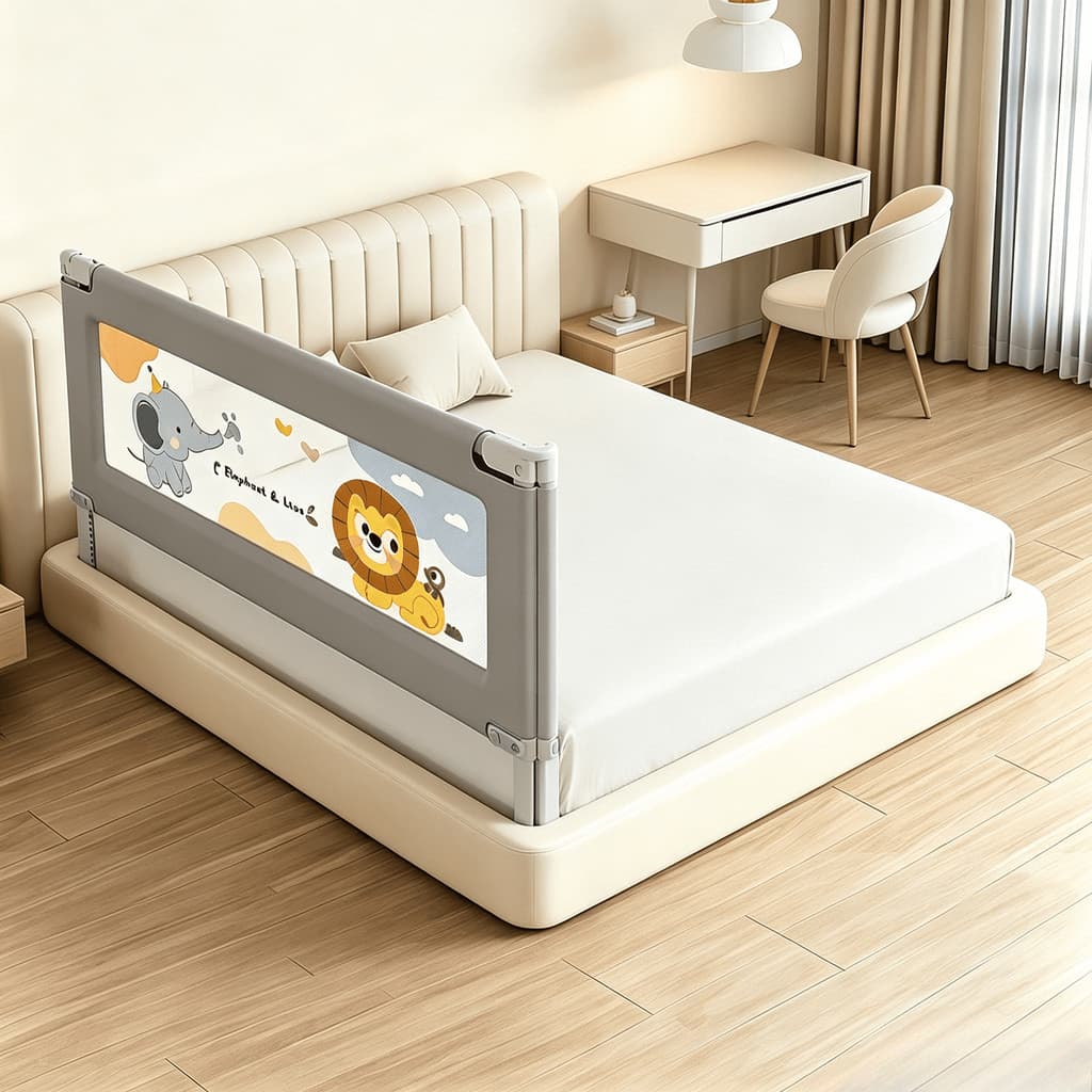 Grades para Cama de Segurança Desmontável e Lavável, Ajustável,  Comprimento 1.5m/1.8m/2m