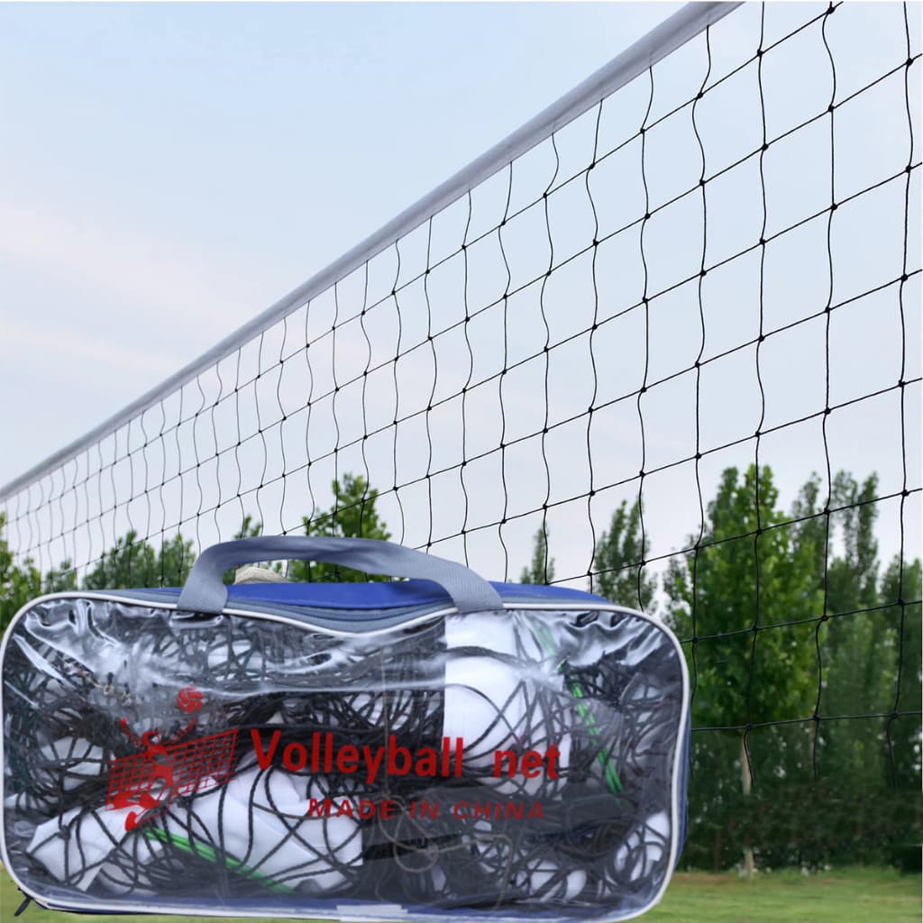 Rede de Vôlei 9,5m x 1m com Faixa Superior Bola de Vôlei e Bolsa para Transporte