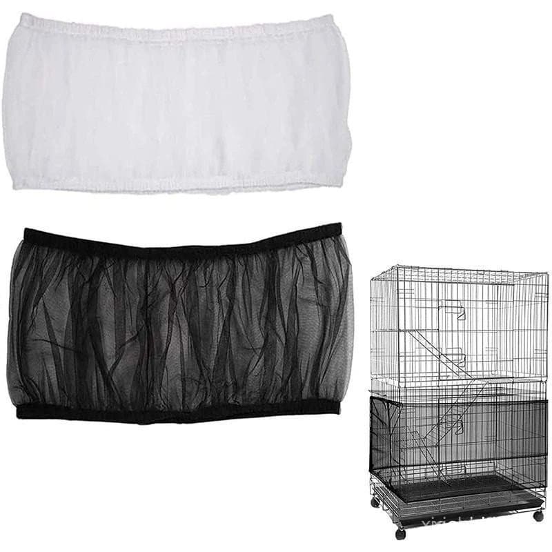 Gaiola Universal Para Pássaros , Coletor De Sementes , Rede De Proteção Papagaio , Malha De Nylon Arejada , Saia Elástic