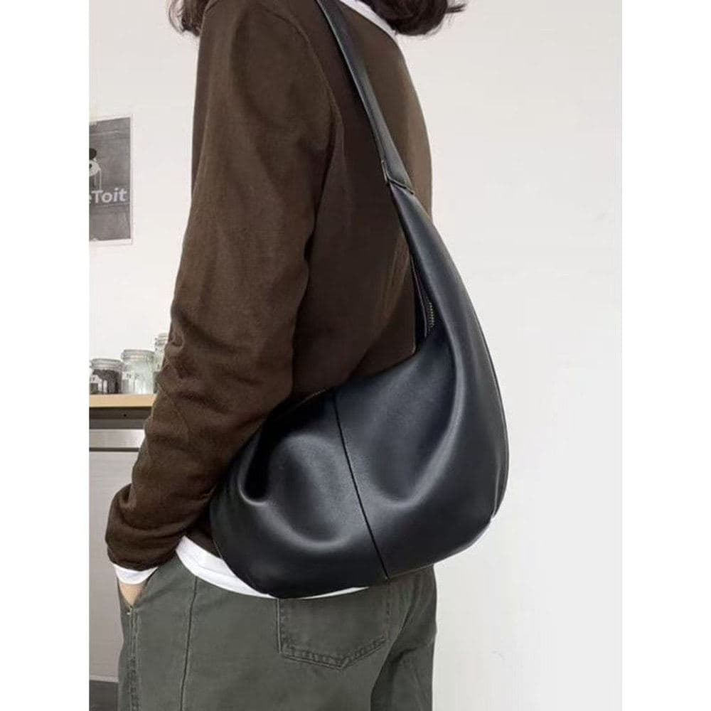Bolsa Popular deste ano feminina 2026 Super quente novo estilo textura de alta qualidade bolsa de bolinho preta bolsa me